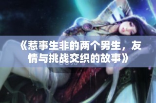 《惹事生非的两个男生，友情与挑战交织的故事》