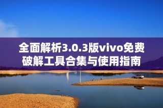 全面解析3.0.3版vivo免费破解工具合集与使用指南
