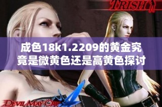 成色18k1.2209的黄金究竟是微黄色还是高黄色探讨