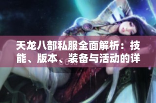天龙八部私服全面解析：技能、版本、装备与活动的详细介绍