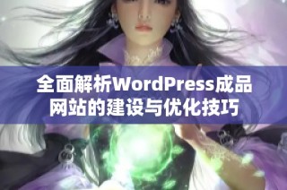 全面解析WordPress成品网站的建设与优化技巧