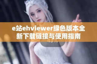 e站ehviewer绿色版本全新下载链接与使用指南