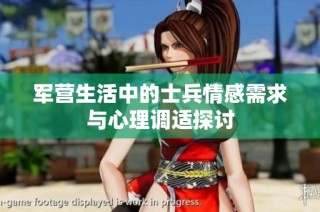 军营生活中的士兵情感需求与心理调适探讨