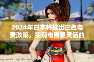 2024年日本将推出三色电费政策，实现电费更灵活的支付方式