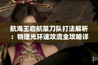 航海王启航菜刀队打法解析：物理光环速攻流全攻略详解