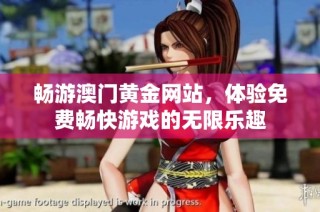 畅游澳门黄金网站，体验免费畅快游戏的无限乐趣