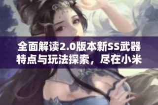 全面解读2.0版本新SS武器特点与玩法探索，尽在小米游戏中心