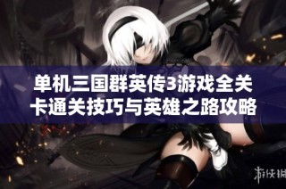 单机三国群英传3游戏全关卡通关技巧与英雄之路攻略大全