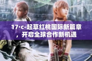 17·c-起草红桃国际新篇章，开启全球合作新机遇
