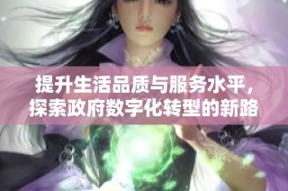 提升生活品质与服务水平，探索政府数字化转型的新路径与新模式