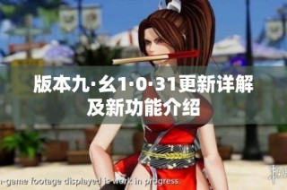 版本九·幺1·0·31更新详解及新功能介绍