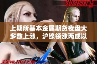 上期所基本金属期货夜盘大多数上涨，沪镍领涨两成以上