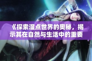 《探索湿点世界的奥秘，揭示其在自然与生活中的重要性》