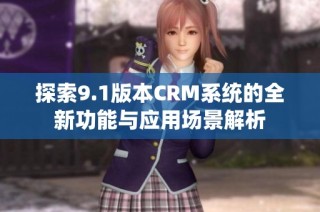 探索9.1版本CRM系统的全新功能与应用场景解析