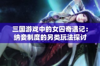三国游戏中的女囚奇遇记：纳妾制度的另类玩法探讨
