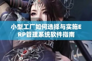 小型工厂如何选择与实施ERP管理系统软件指南