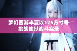 梦幻西游半夏以175方寸号挑战劫狱战斗实录