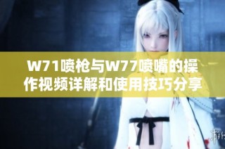 W71喷枪与W77喷嘴的操作视频详解和使用技巧分享