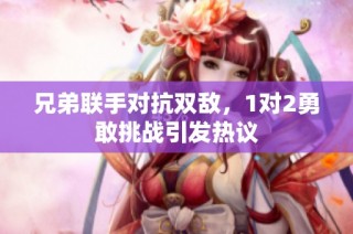 兄弟联手对抗双敌，1对2勇敢挑战引发热议