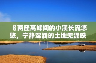 《两座高峰间的小溪长流悠悠，宁静湿润的土地无泥映山色》