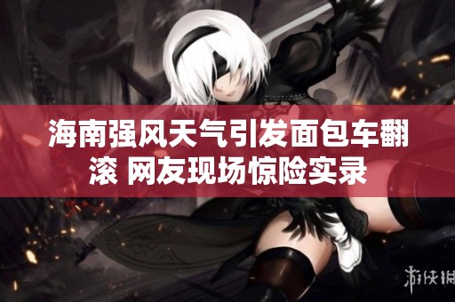 海南强风天气引发面包车翻滚 网友现场惊险实录