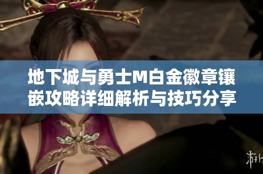 地下城与勇士M白金徽章镶嵌攻略详细解析与技巧分享