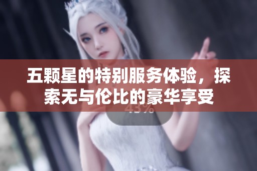 五颗星的特别服务体验，探索无与伦比的豪华享受