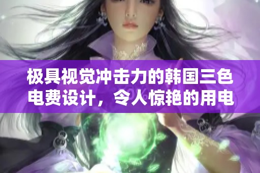 极具视觉冲击力的韩国三色电费设计，令人惊艳的用电体验