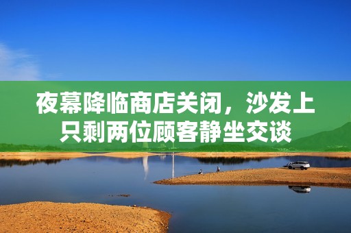夜幕降临商店关闭，沙发上只剩两位顾客静坐交谈