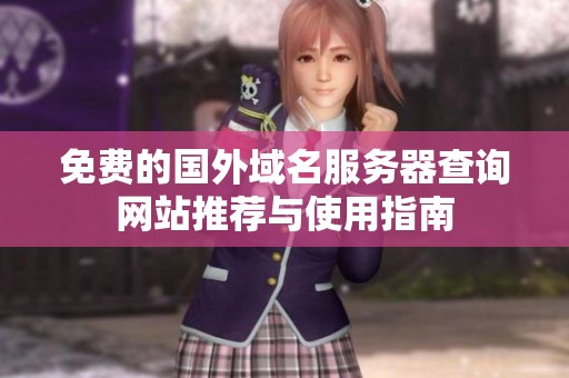 免费的国外域名服务器查询网站推荐与使用指南