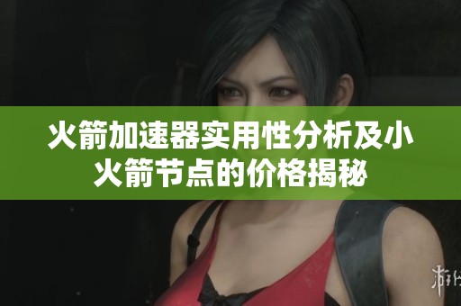 火箭加速器实用性分析及小火箭节点的价格揭秘