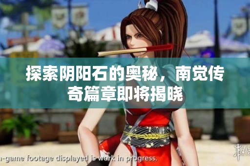 探索阴阳石的奥秘，南觉传奇篇章即将揭晓