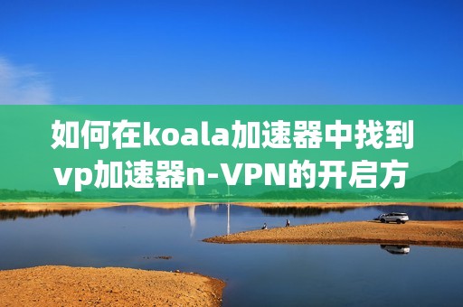 如何在koala加速器中找到vp加速器n-VPN的开启方法