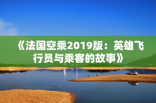 《法国空乘2019版：英雄飞行员与乘客的故事》