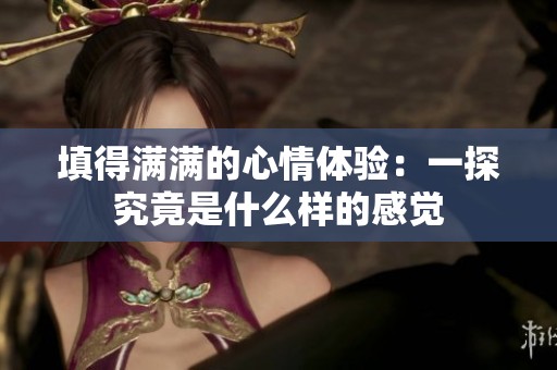 填得满满的心情体验：一探究竟是什么样的感觉