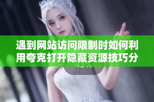 遇到网站访问限制时如何利用夸克打开隐藏资源技巧分享
