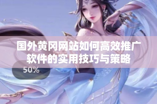 国外黄冈网站如何高效推广软件的实用技巧与策略