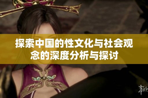 探索中国的性文化与社会观念的深度分析与探讨