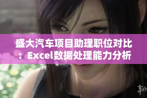 盛大汽车项目助理职位对比：Excel数据处理能力分析