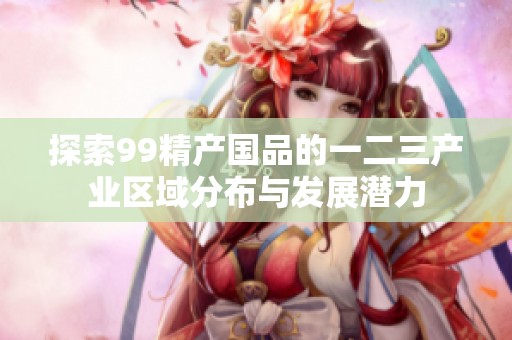 探索99精产国品的一二三产业区域分布与发展潜力