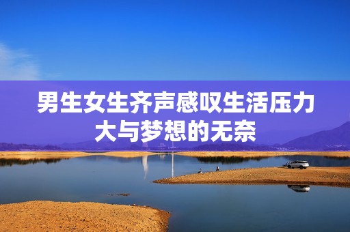 男生女生齐声感叹生活压力大与梦想的无奈