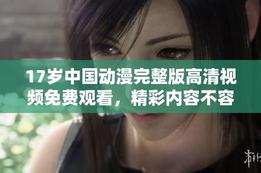 17岁中国动漫完整版高清视频免费观看，精彩内容不容错过