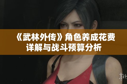 《武林外传》角色养成花费详解与战斗预算分析