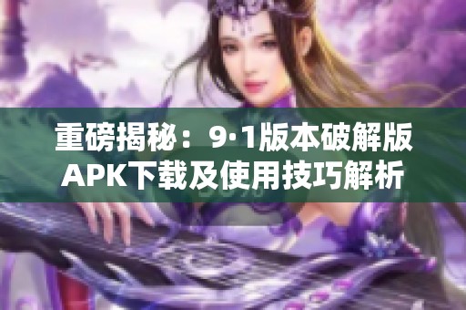 重磅揭秘：9·1版本破解版APK下载及使用技巧解析