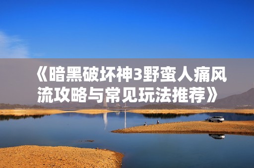 《暗黑破坏神3野蛮人痛风流攻略与常见玩法推荐》