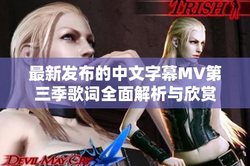 最新发布的中文字幕MV第三季歌词全面解析与欣赏