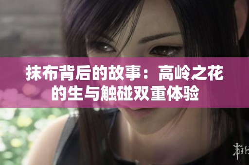 抹布背后的故事：高岭之花的生与触碰双重体验