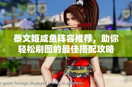 蔡文姬咸鱼阵容推荐，助你轻松刷图的最佳搭配攻略