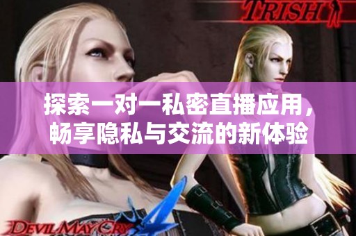 探索一对一私密直播应用，畅享隐私与交流的新体验