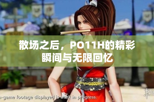 散场之后，PO11H的精彩瞬间与无限回忆